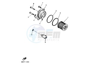 XV VIRAGO 750 drawing OIL CLEANER