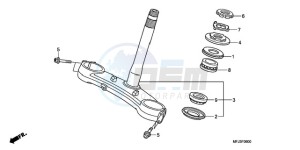 CBR600RRA France - (F / CMF 2F) drawing STEERING STEM