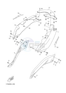 YP125RA (ABS) X-MAX 250 X-MAX 250 (1YS6 1YS6 1YS6) drawing SIDE COVER