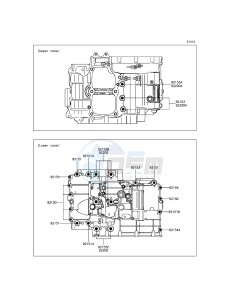 ER-6F EX650EEF XX (EU ME A(FRICA) drawing Crankcase Bolt Pattern