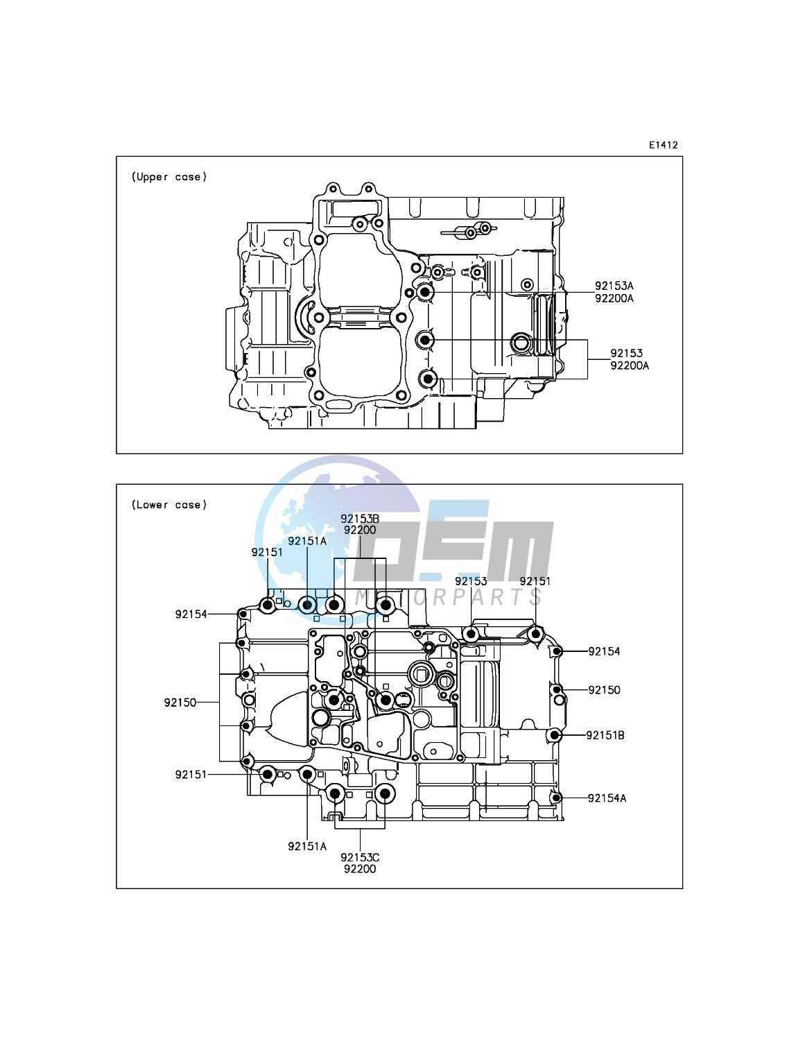 Crankcase Bolt Pattern