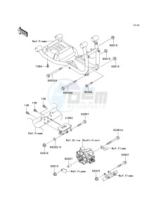 KAF 620 K [MULE 3010 TRANS4X4 HARDWOODS GREEN HD] (K1) K1 drawing ENGINE MOUNT