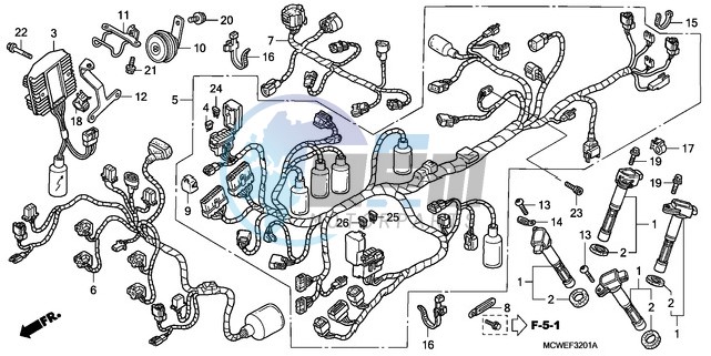 WIRE HARNESS (VFR800A)