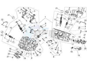 TUONO 1100 V4 FACTORY E4 SUPERPOLE ABS (APAC) drawing Cylinder head - valves