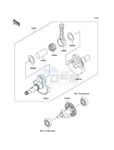 KVF360 KVF360B6F EU drawing Crankshaft