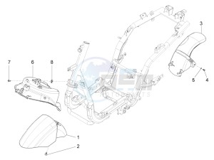 Fly 150 4T 3V ie (APAC) drawing Wheel housing - Mudguard