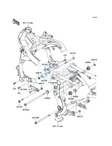 VERSYS_ABS KLE650DBF GB XX (EU ME A(FRICA) drawing Engine Mount