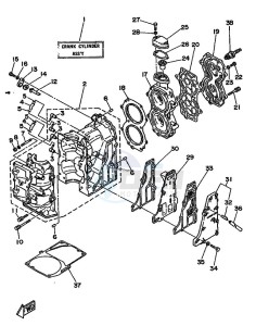 25N drawing CYLINDER--CRANKCASE