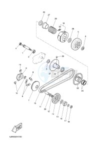 YN50E (2DK1 2DK1 2DK1 2DK1) drawing CLUTCH