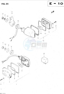 GS500E (Z-D) drawing TURN SIGNAL LAMP