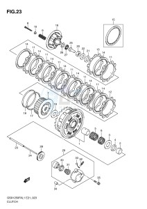 GSX1250FA (E21) drawing CLUTCH