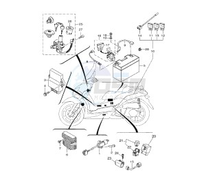 VP X-CITY 250 drawing BATTERY