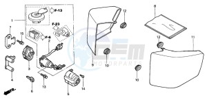 VT750C drawing SIDE COVER