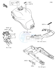 VERSYS 1000 KLZ1000BHF XX (EU ME A(FRICA) drawing Labels