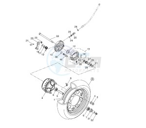 YN NEO'S EASY 50 drawing FRONT WHEEL