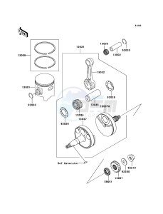 KX85 / KX85 II KX85B8F EU drawing Crankshaft/Piston(s)