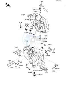 KLT 160 A [KLT160] (A1) [KLT160] drawing CRANKCASE