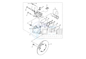 FZ1 1000 drawing REAR BRAKE CALIPER