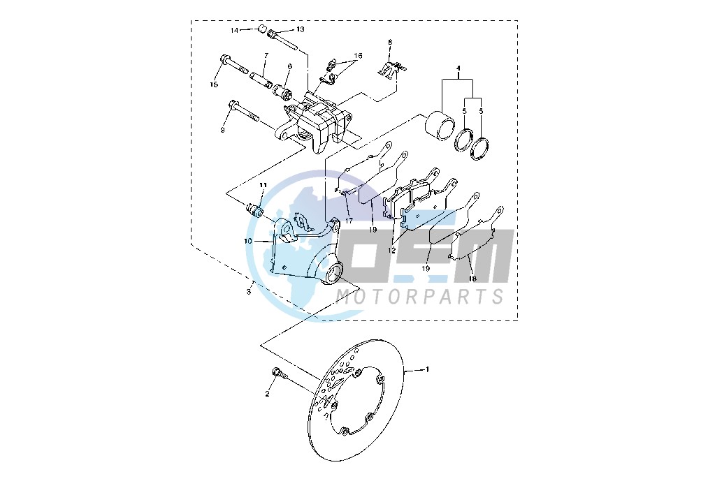 REAR BRAKE CALIPER