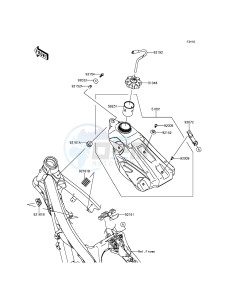 KX250F KX250ZFF EU drawing Fuel Tank