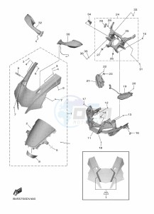 YZF1000D YZF-R1M (B4S1) drawing COWLING 1