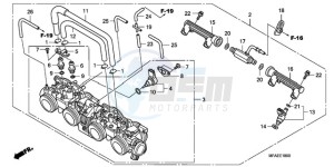 CBF1000AA Europe Direct - (ED / ABS) drawing THROTTLE BODY