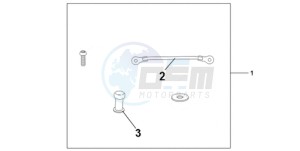 CBR1000RA9 UK - (E / ABS) drawing TANK BAG ATT KIT