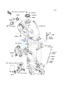 VERSYS KLE650CEF XX (EU ME A(FRICA) drawing Fuel Tank