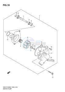 GSX-R1000 (E2) drawing WATER PUMP