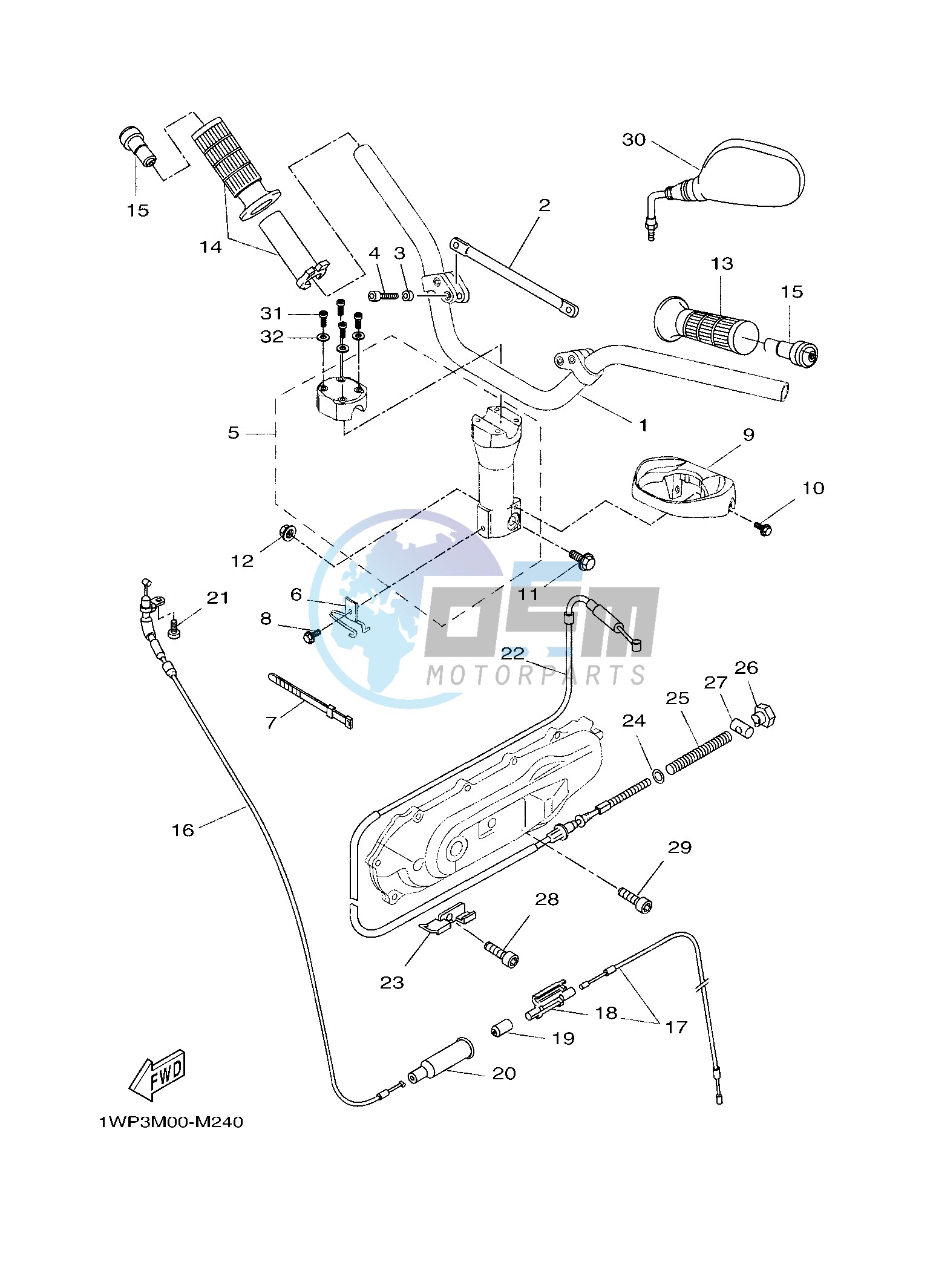 STEERING HANDLE & CABLE