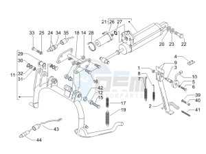 X9 500 Evolution ABS 2006-2007 drawing Stand