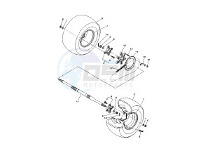 ATV 660 drawing REAR WHEEL