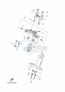 XSR700 MTM690 (BU33) drawing STEERING