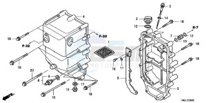 TRX500FPAC drawing OIL TANK