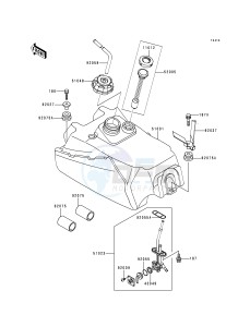 KLF 300 B [BAYOU 300] (B5-B9) [BAYOU 300] drawing FUEL TANK