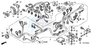 CB600F39 UK - (E / MKH ST) drawing WIRE HARNESS