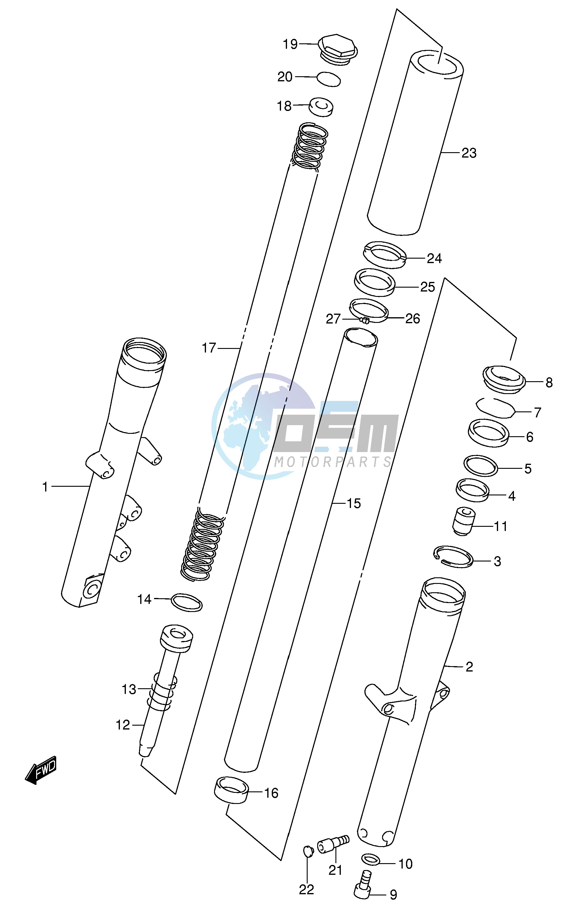 FRONT DAMPER (MODEL K1)