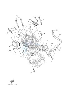 YFM550FWAD YFM5FGPAD GRIZZLY 550 EPS (1HSJ) drawing CYLINDER HEAD