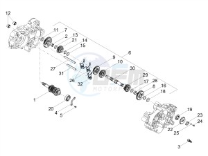 SX 50 FACTORY E4 (EMEA) drawing Gear box - Gear assembly