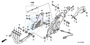 CBR1000RAA F / ABS CMF drawing EXHAUST MUFFLER