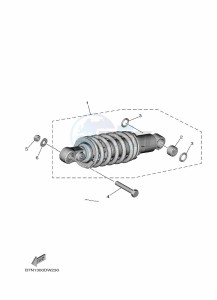 XSR900 MTM890-U (BMS1) drawing REAR SUSPENSION