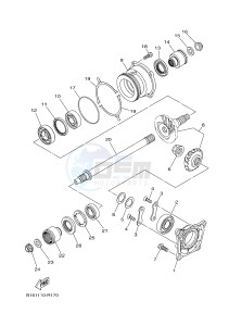 YFM700FWBD YFM70KPHJ KODIAK 700 EPS HUNTER (B32N) drawing MIDDLE DRIVE GEAR