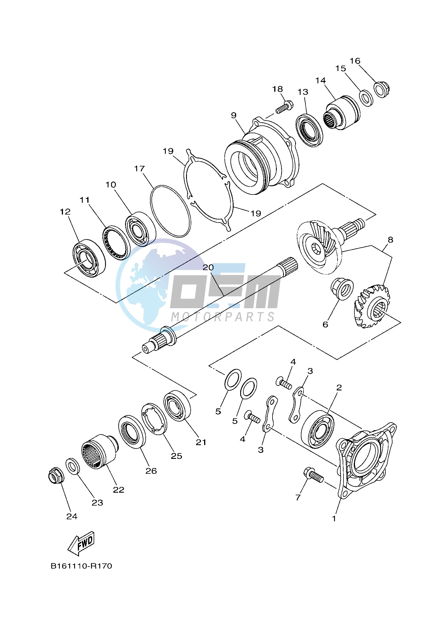 MIDDLE DRIVE GEAR