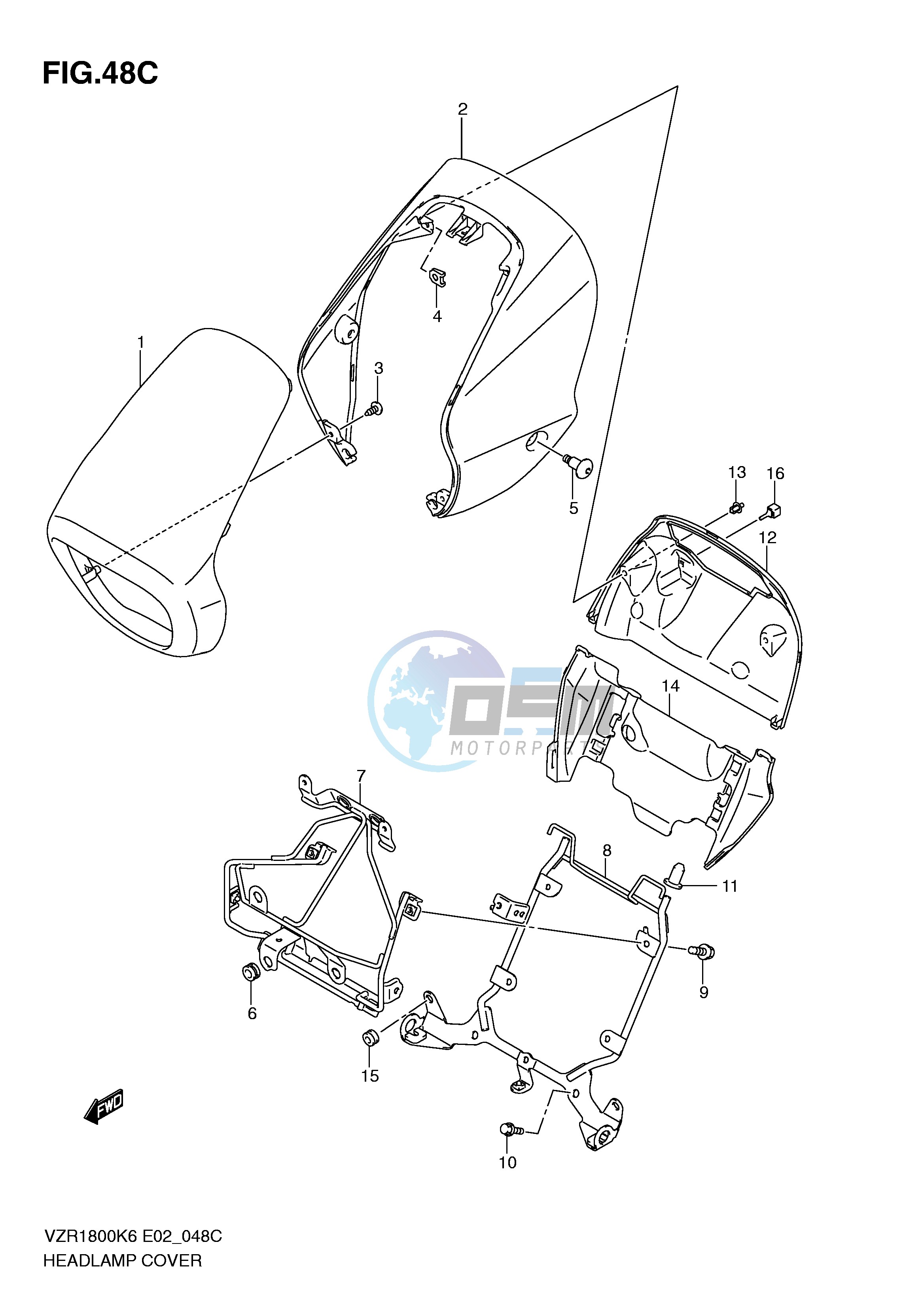 HEADLAMP COVER (VZR1800L0 UFL0)