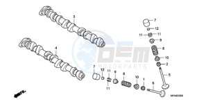 CBF1000T9 Ireland - (EK) drawing CAMSHAFT/VALVE