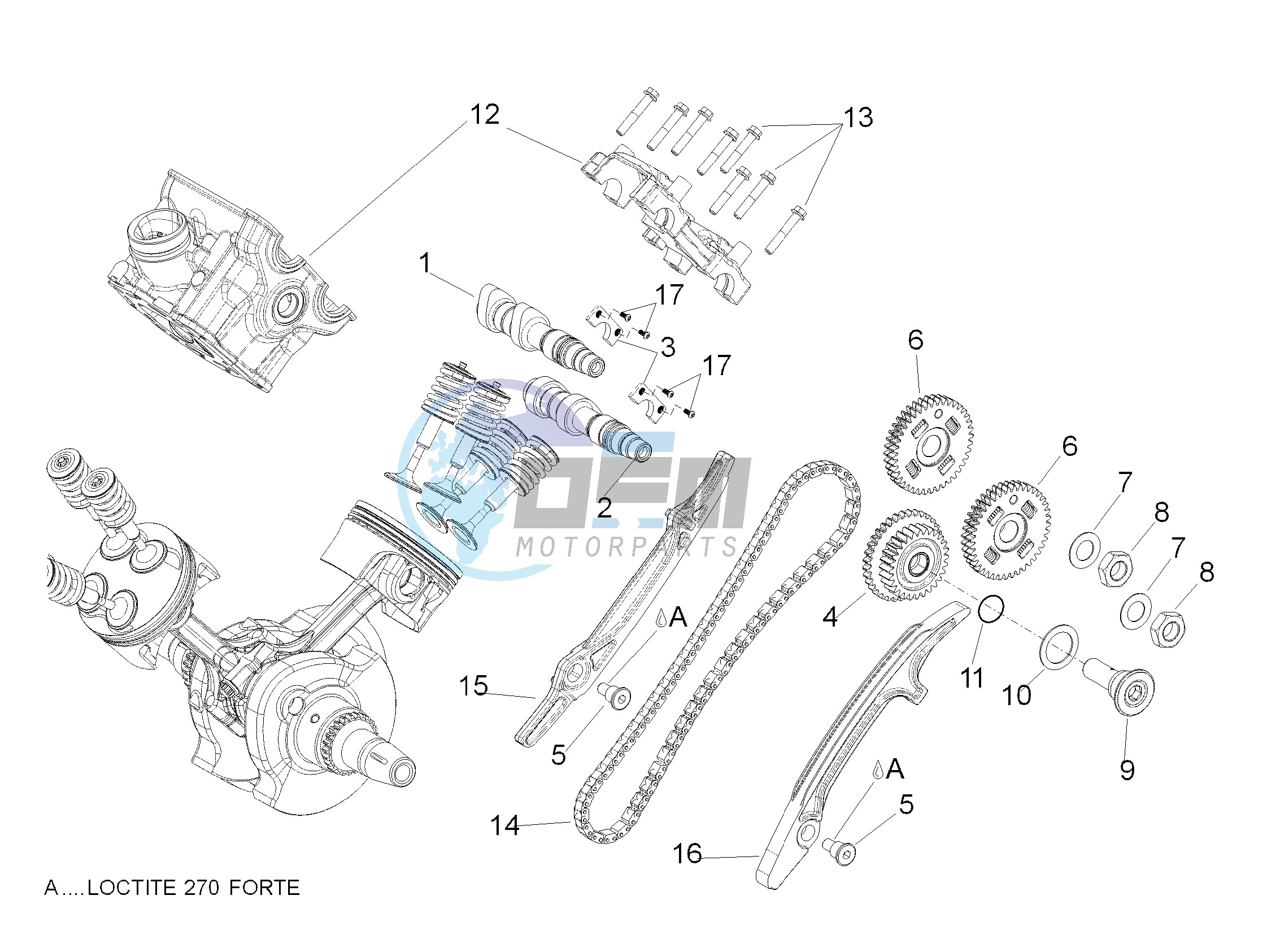 Rear cylinder timing system