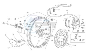 Pegaso 650 ie drawing Front wheel