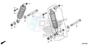 TRX500FM5F TRX500FM Europe Direct - (ED) drawing REAR CUSHION