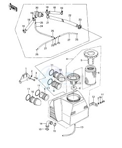 KZ 650 D [SR] (D1-D2) [SR] drawing AIR CLEANER