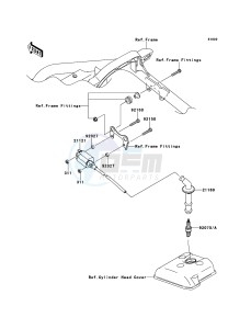 KFX450R KSF450BDF EU drawing Ignition System